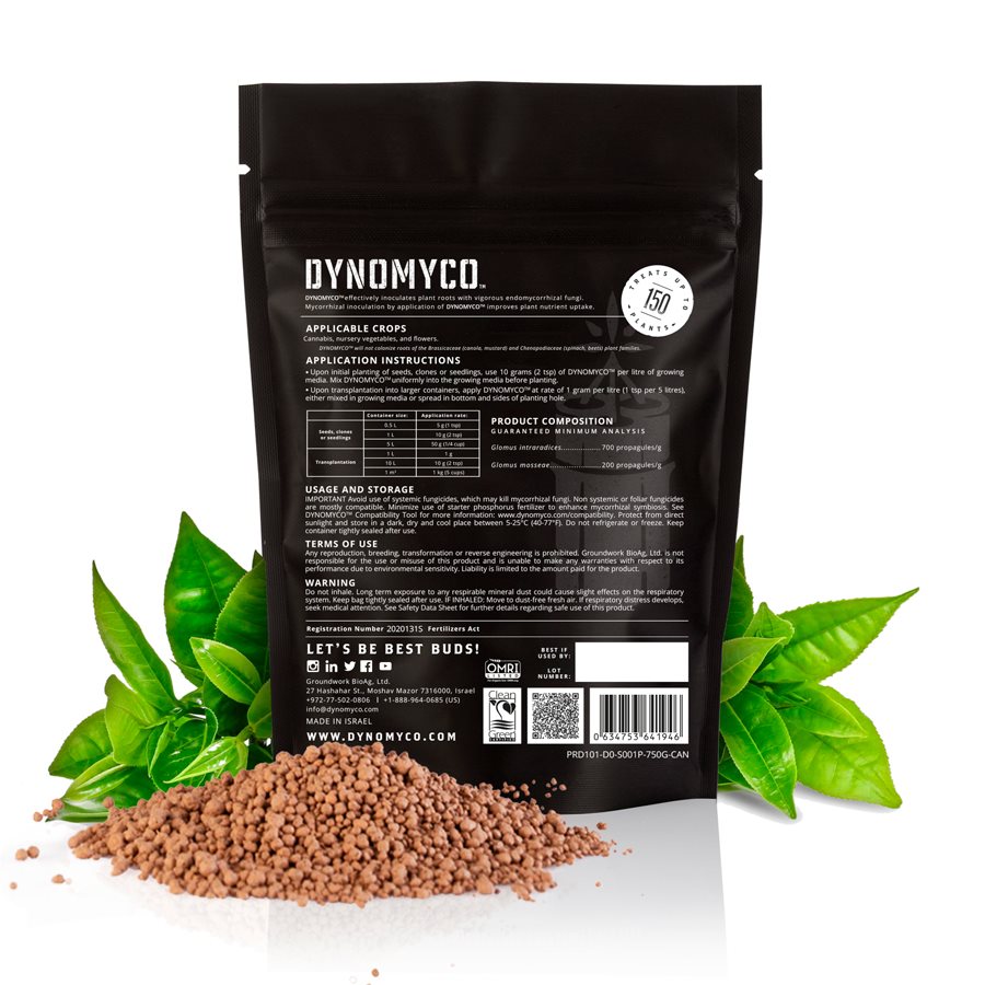 Dynomyco  premium mycorrhizal inoculant pouch