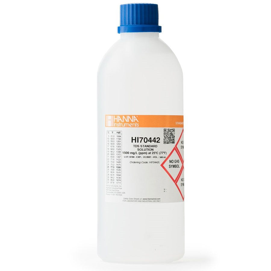 Hanna HI70442L 1500 ppm calibration solution 500ml