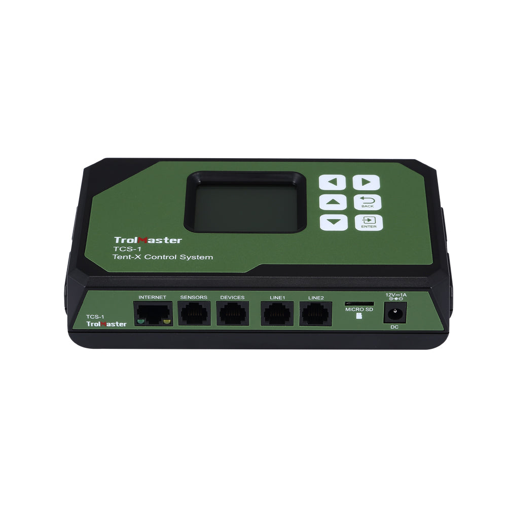 TrolMaster Tent-X TCS-1 controller connections and ports