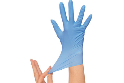 Diamond Gloves IF40 Powder Free Blue Nitrile Gloves 4 mil box 1000