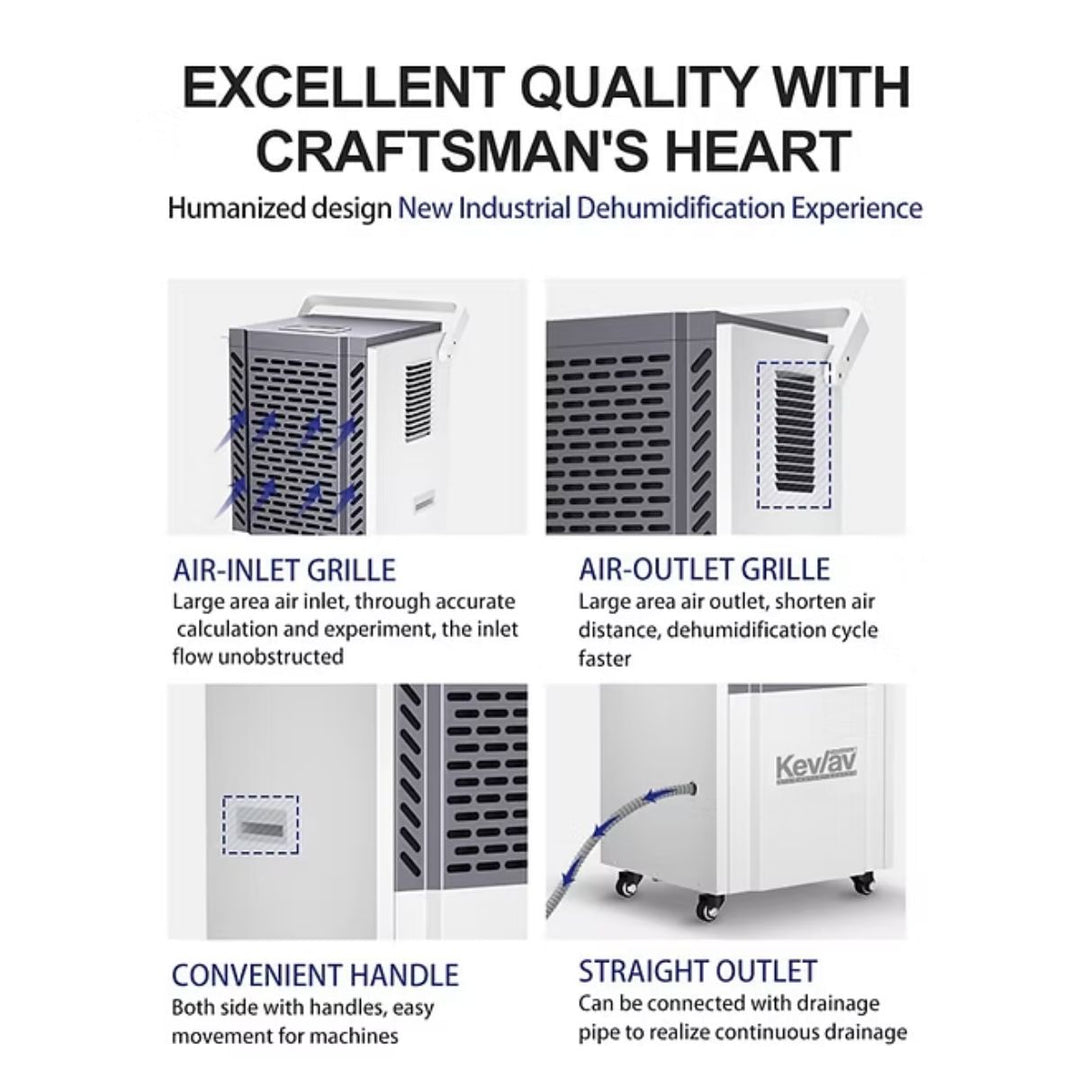 Déshumidificateur commercial Kev/av 190 pintes/jour