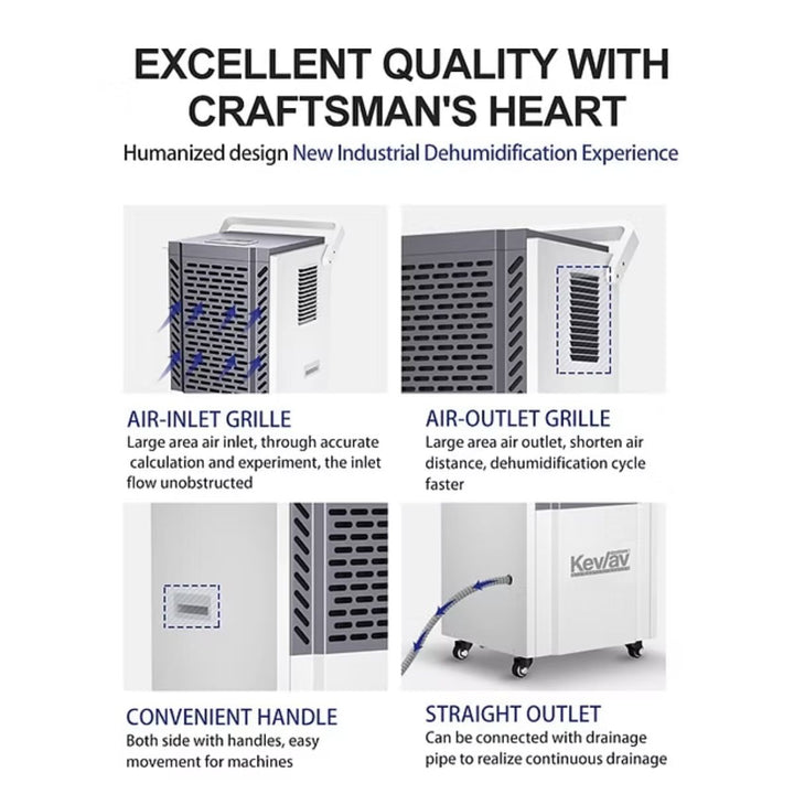 Déshumidificateur commercial Kev/av 190 pintes/jour