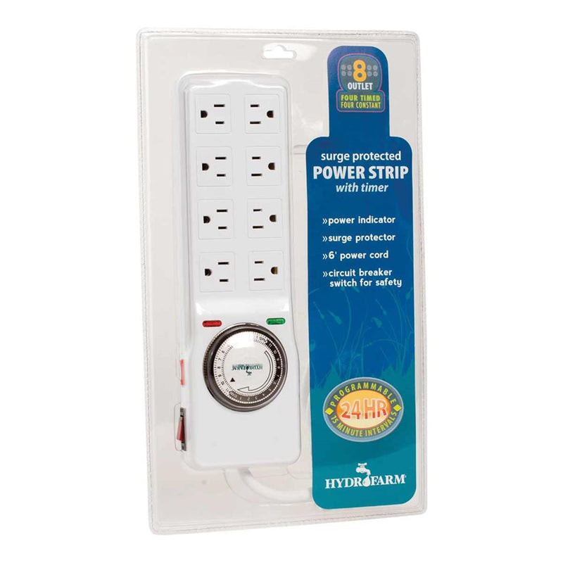hf surge protector w / 8 outlet & timer