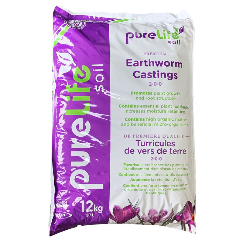 Pure Life Soil Earthworm Castings 20L