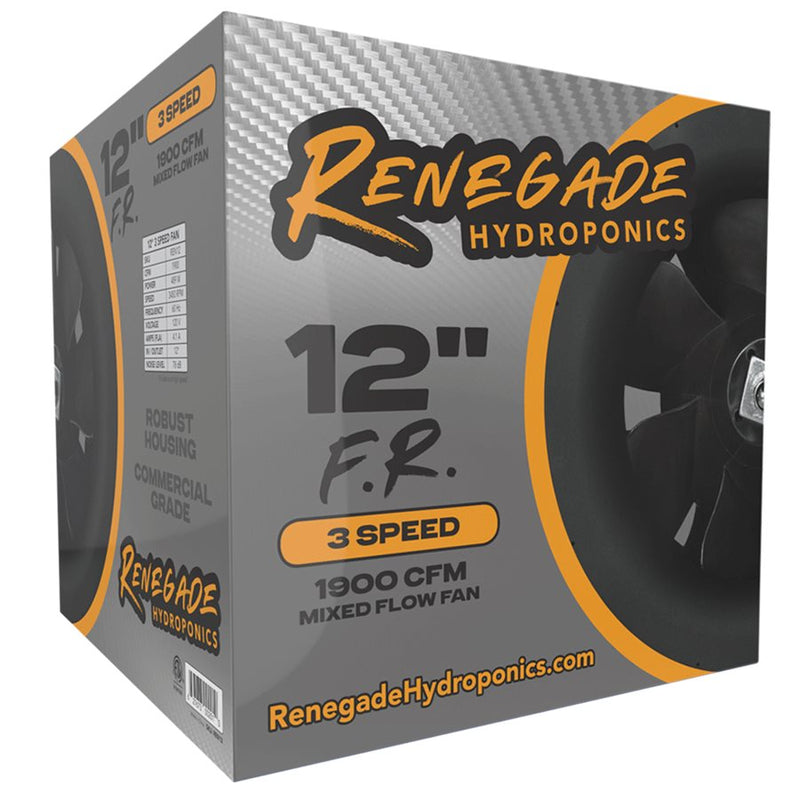 Renegade Hydroponique F.R Ventilateur en ligne 3 vitesses 120v