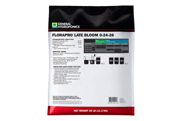 General Hydroponics FloraPro Late Bloom 25lb