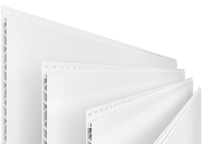 Trusscore - Panneau pour murs et plafonds de 16'' de large (blanc)
